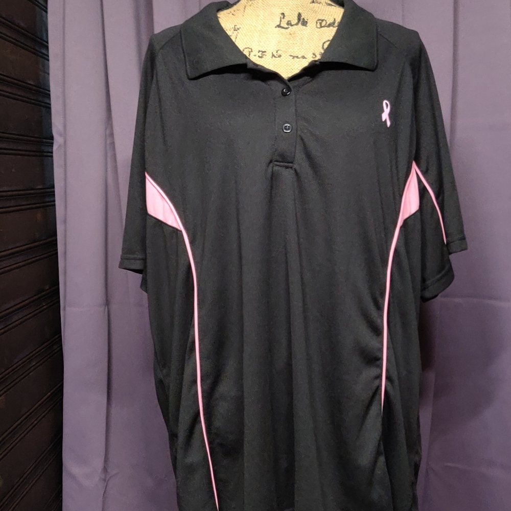 Breast cancer awareness golf shirt